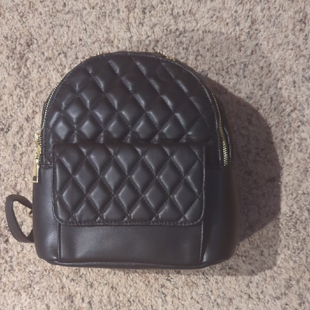Chic Black Quilted Women's Backpack New Without Tags(New Without Tags)